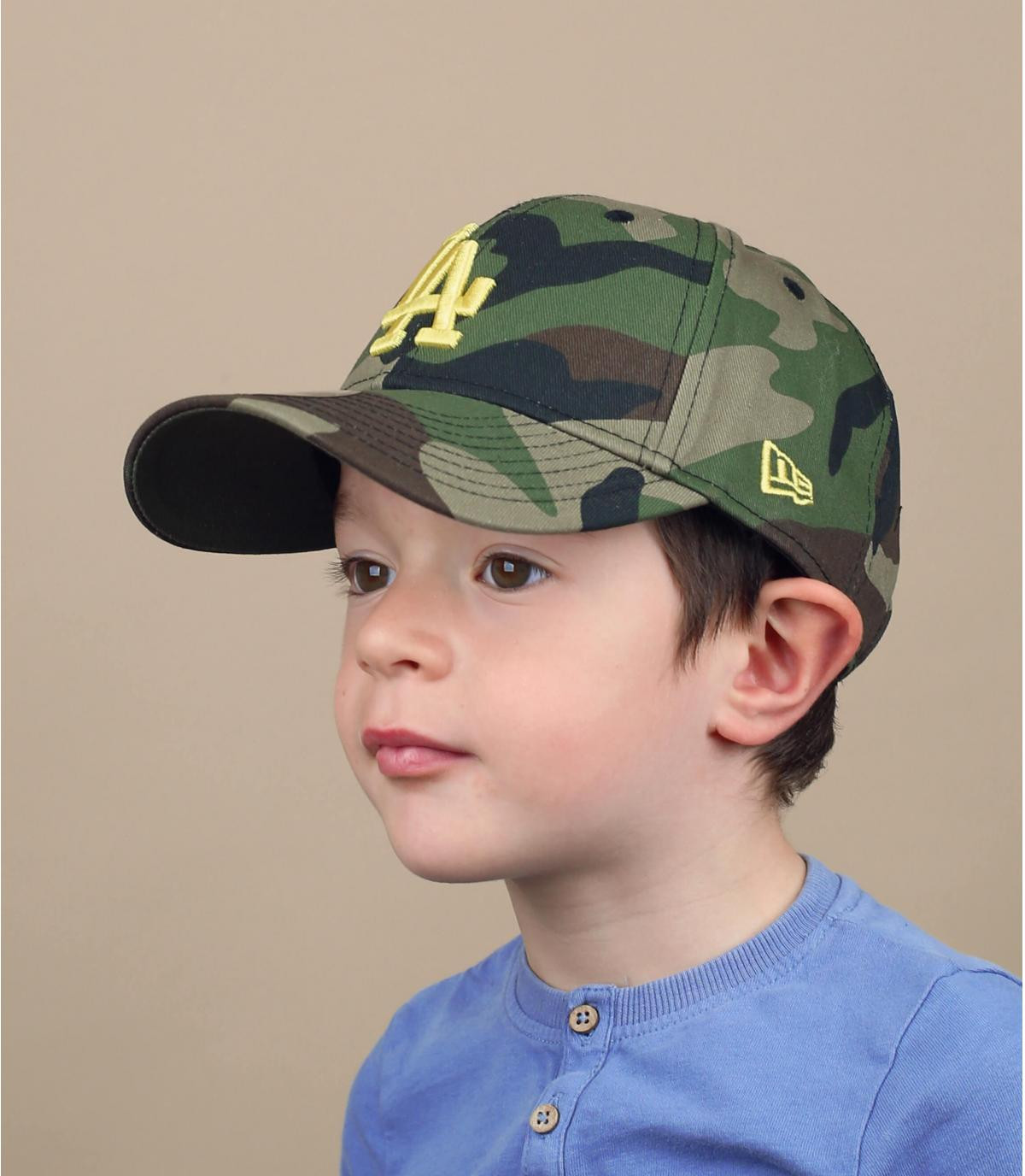 camo kids LA cap Kids All Over Camo 940 LA woodland leomon